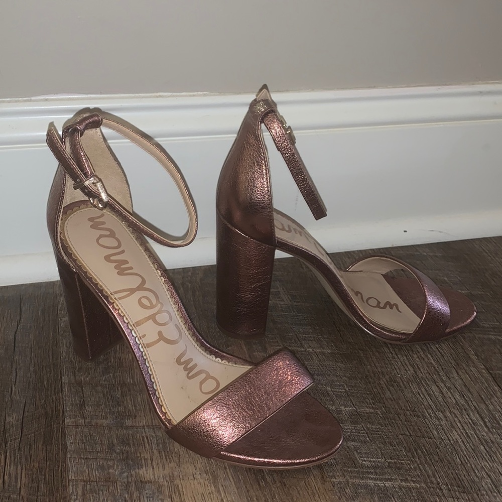 Pink Sam Edelman Heels holographic